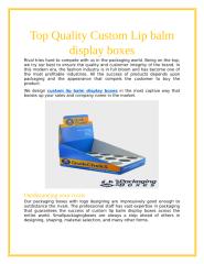 Top Quality Custom Lip balm display boxes.docx