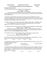 1ª lista de cálculos estequiométricos.pdf